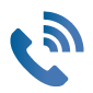Small icon depicting telephone handset