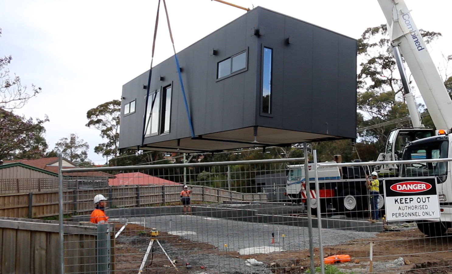 Podmatrix unit craned into position